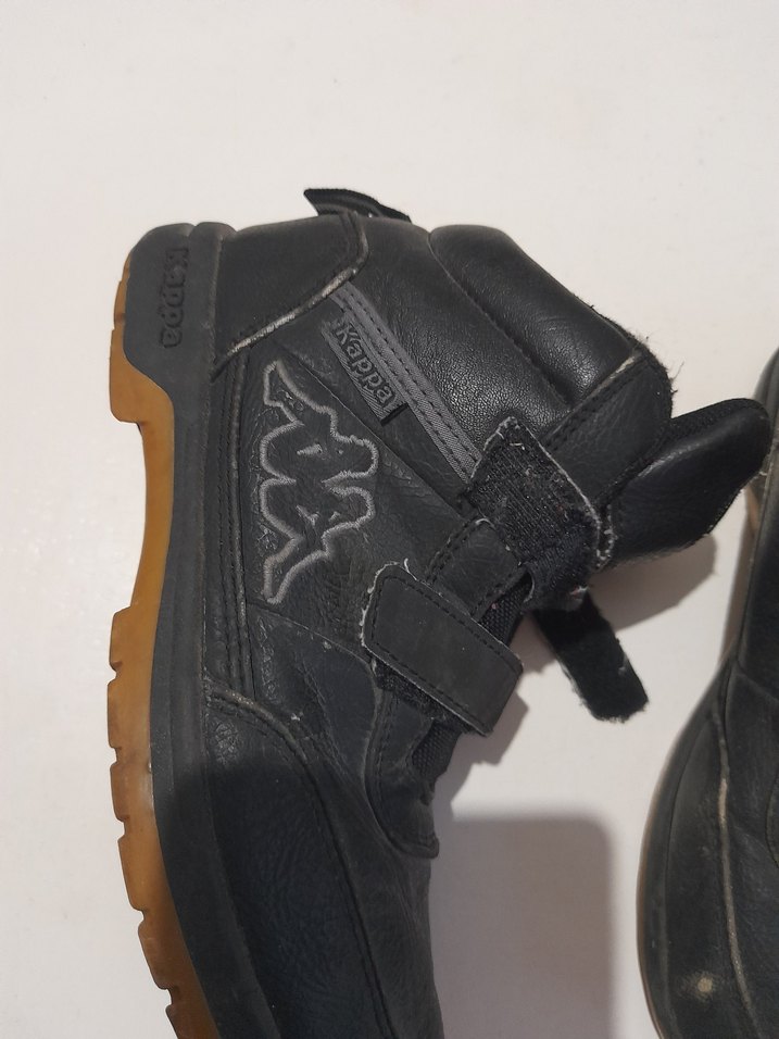 Siyah Erkek Çocuk Kauçuk Botlar Velcro - Görsel 3