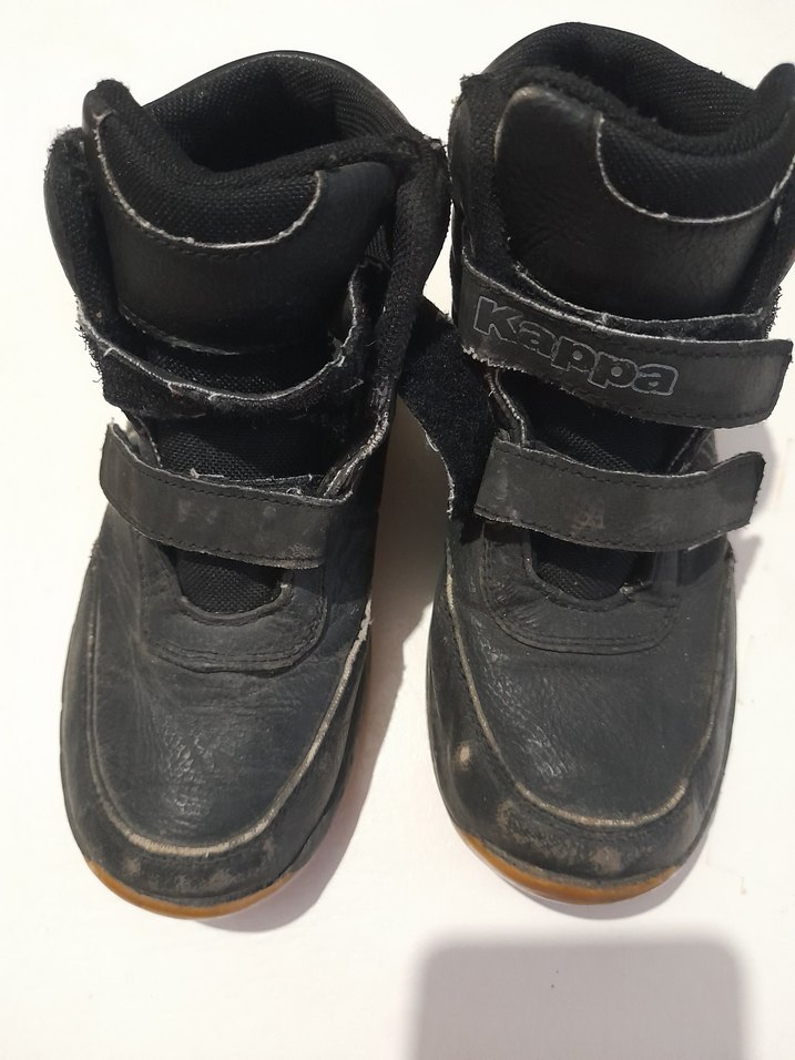 Siyah Erkek Çocuk Kauçuk Botlar Velcro - Görsel 2