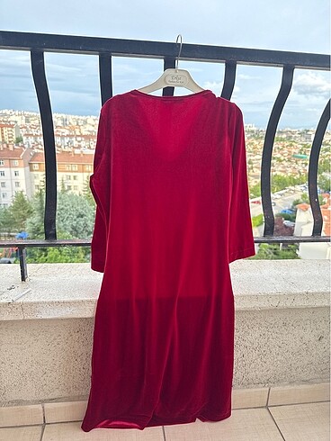 Zara KADİFE ELBİSE