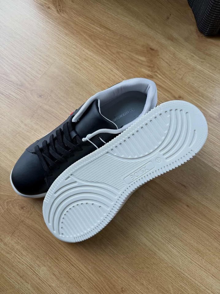 Siyah Gri Bağcıklı Erkek Sneakers - Görsel 2