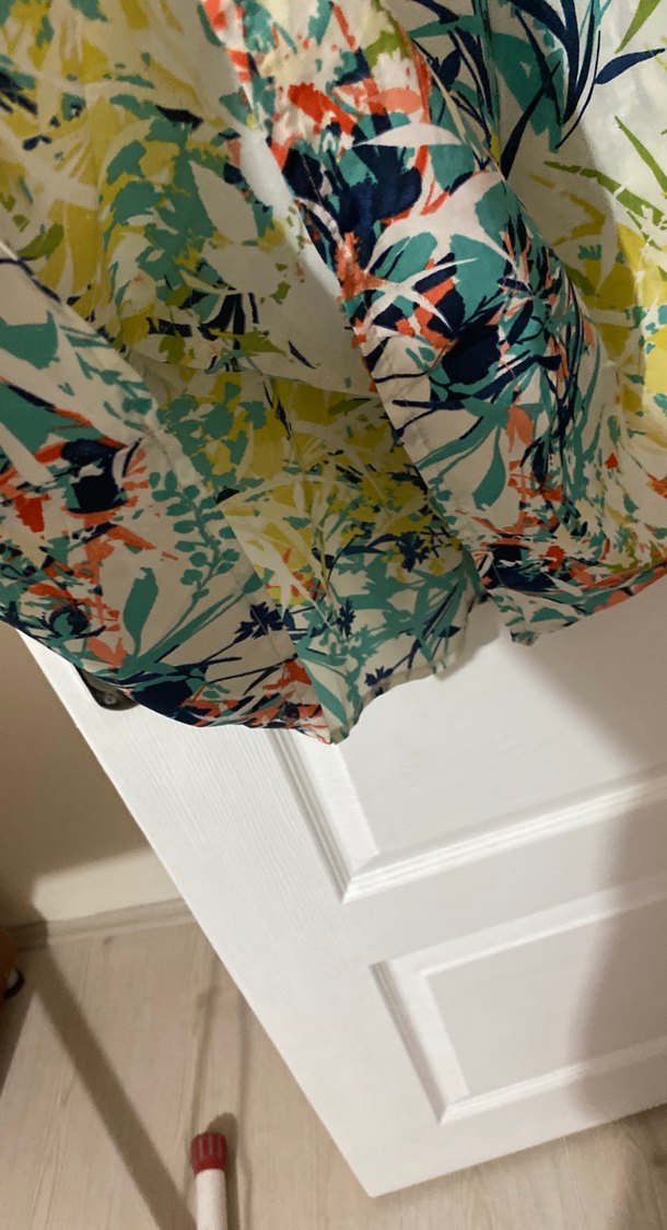 Çiçek Desenli V Yakalı Hamile Tunik - Görsel 2