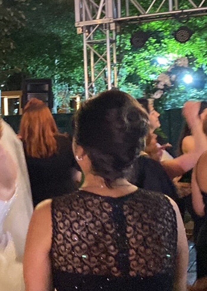 Siyah şık pırıltılı abiye - Görsel 3