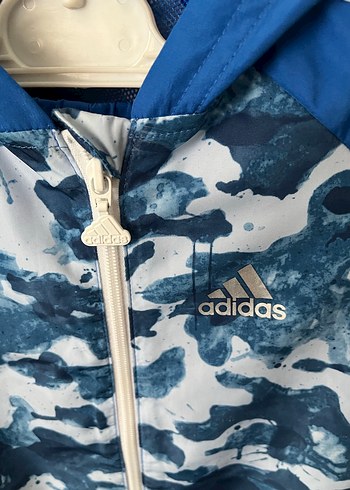 Adidas Orjinal Erkek Çocuk Mavi Kamuflaj Eşofman Takımı - Görsel 3