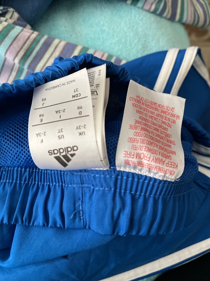 Adidas Orjinal Erkek Çocuk Mavi Kamuflaj Eşofman Takımı - Görsel 5