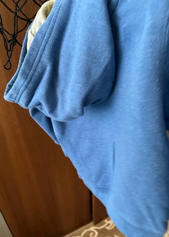 Mavi Kapüşonlu GAP Orjinal Erkek Sweatshirt - Görsel 3