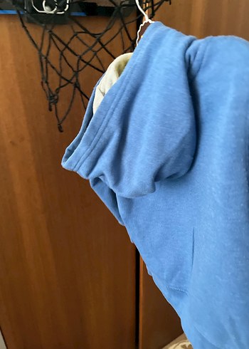 Mavi Kapüşonlu GAP Orjinal Erkek Sweatshirt - Görsel 4