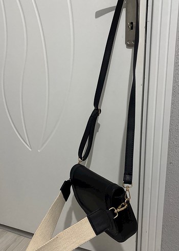 Siyah Deri Kadın omuz kol Çantası - Görsel 3