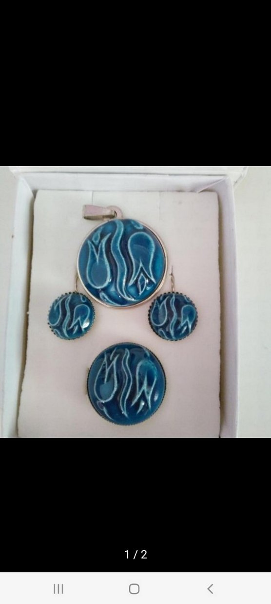 ELEMEGI SANATSAL ÇINI TAKI SETI - Görsel 3