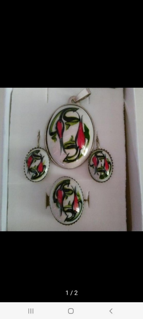 ELEMEGI SANATSAL ÇINI TAKI SETI - Görsel 2