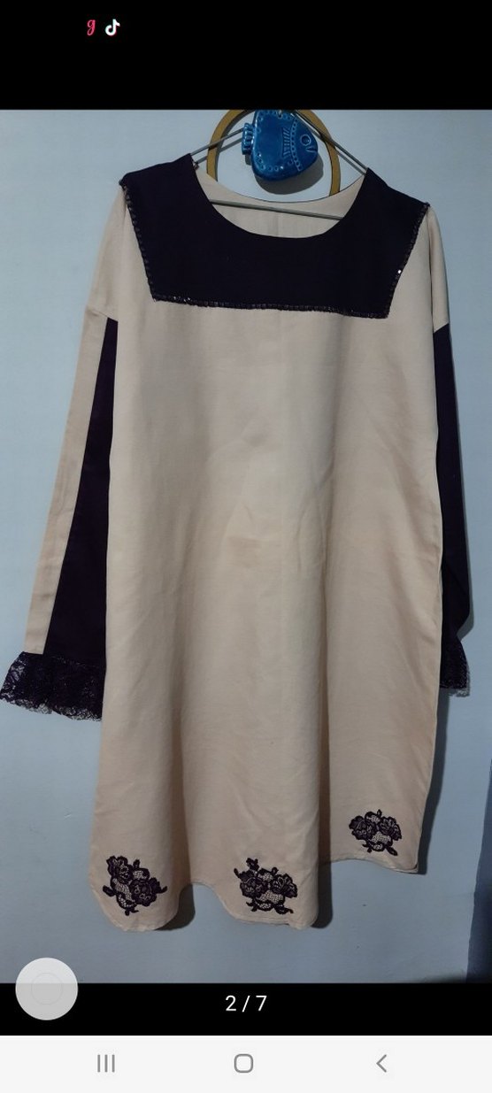 TASARIM DANYEL VE BONCUK DETAYLI TUNIK - Görsel 2