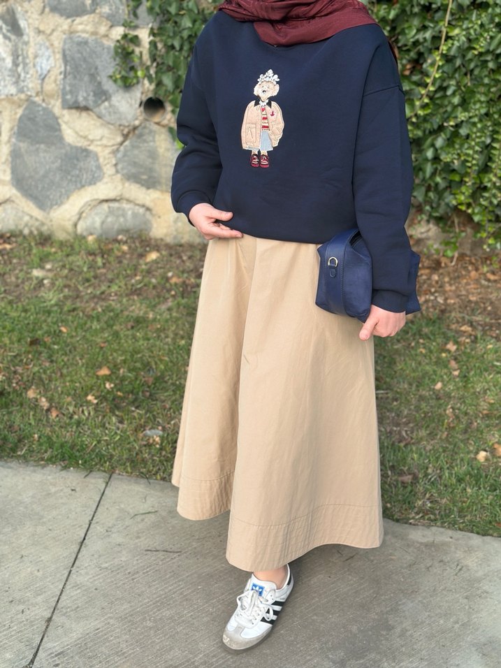 Taşlı beymen sweat - Görsel 4