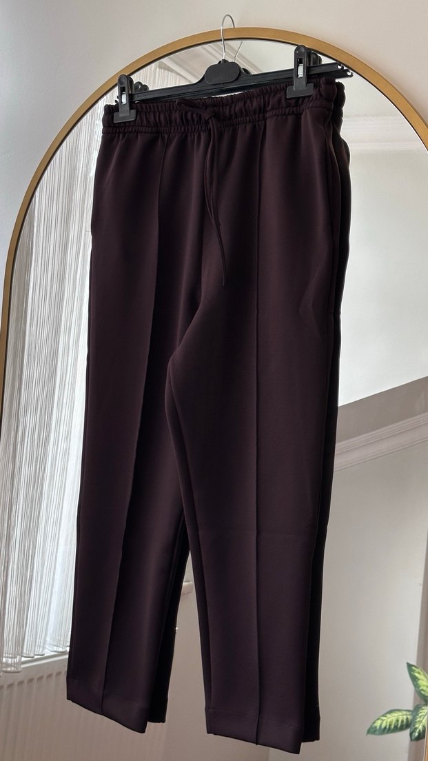 Kahverengi scuba havuç pantolon - Görsel 4