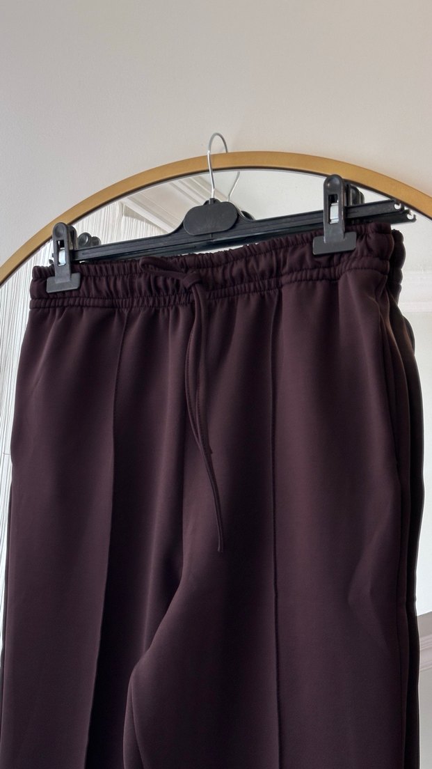 Kahverengi scuba havuç pantolon - Görsel 2