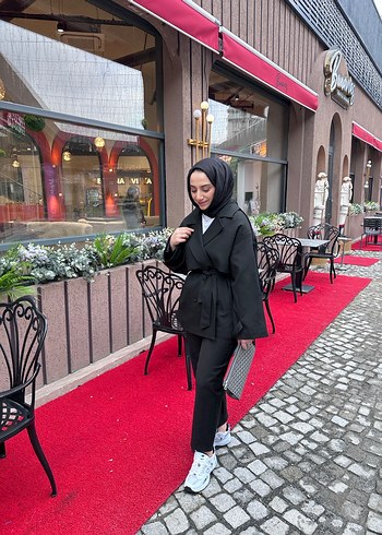 Premium kısa trenç - Görsel 5