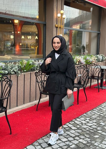 Premium kısa trenç - Görsel 3