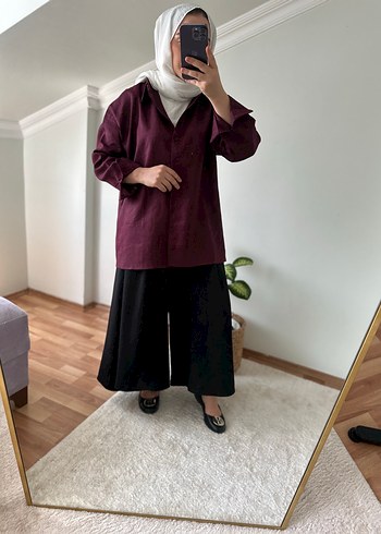 Diğer Bol paça etek görünümlü pantolon