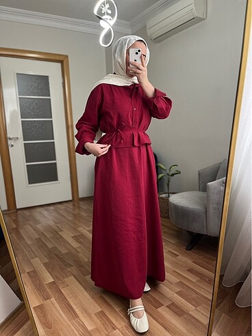 36 Beden Kuşaklı elbise