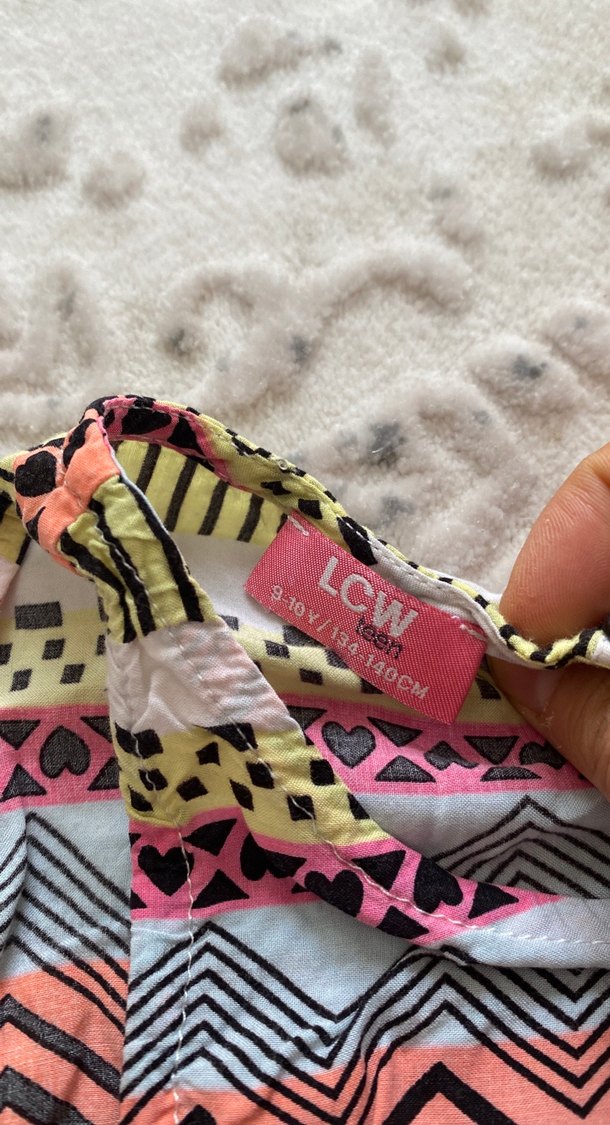 Renkli Bohem Kız Çocuk Ponco Püsküllü - Görsel 2