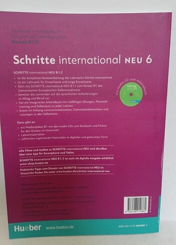  Beden Schritte international neu 6 B1.2 CD li Almanca kitaplar 