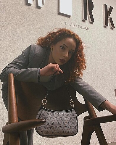 Diğer Gönül Desenli Deri Trend Baget Çanta