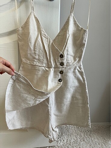 Shein keten şort tulum - Görsel 3