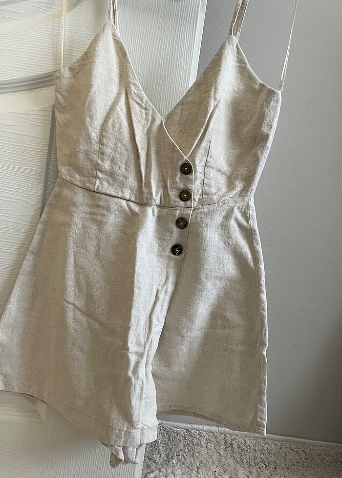 Shein keten şort tulum - Görsel 4