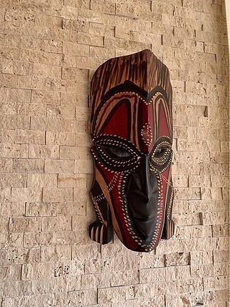 Zara Home Afrika Maskesi Ahşap Geleneksel Mask