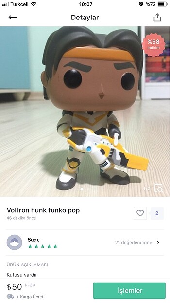 Voltron hunk funko