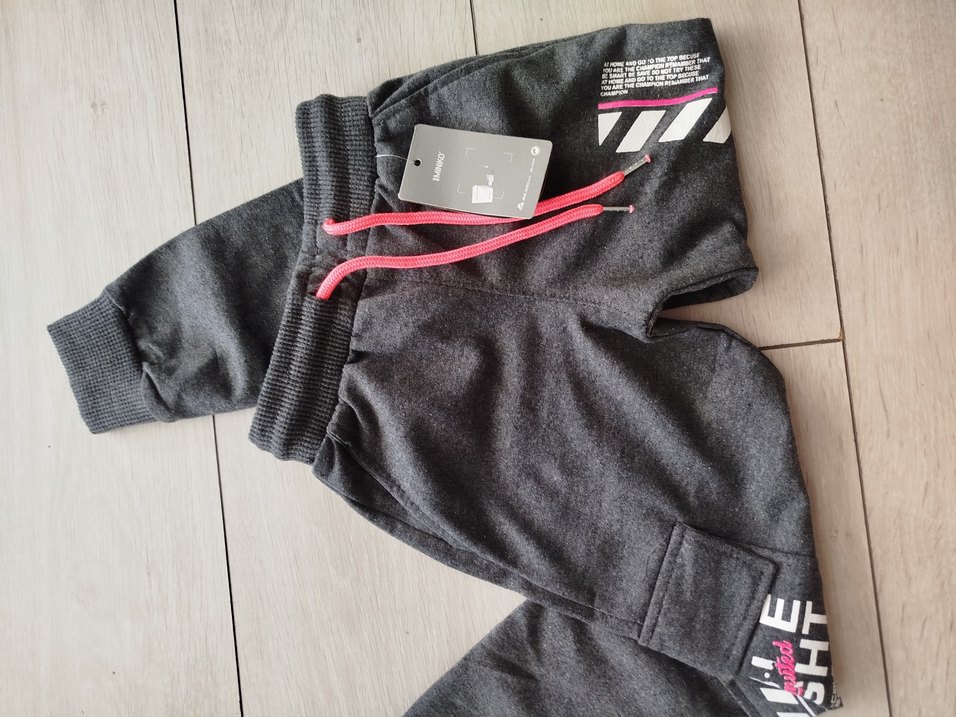 Gri Baskılı eşofman altı - Görsel 4