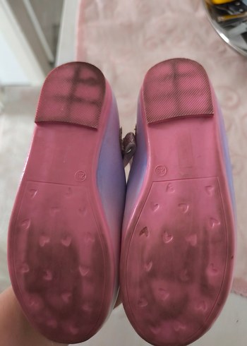 Kız Çocuk Pembe Baskılı Tokalı Babet - Görsel 2