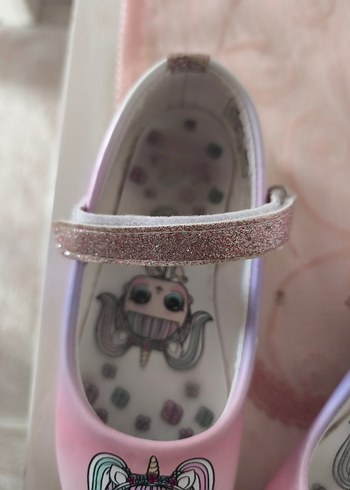 Kız Çocuk Pembe Baskılı Tokalı Babet - Görsel 3