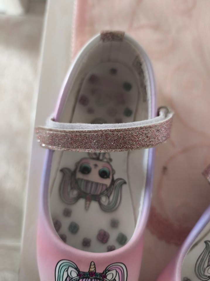 Kız Çocuk Pembe Baskılı Tokalı Babet - Görsel 3