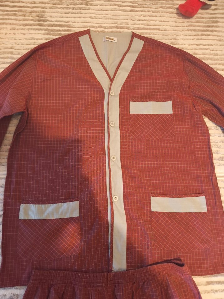 Düğmeli Erkek Pijama Takımı - Görsel 2