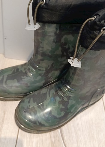 Erkek Çocuk Kamuflaj Desenli Kauçuk Bot yağmur botu - Görsel 2