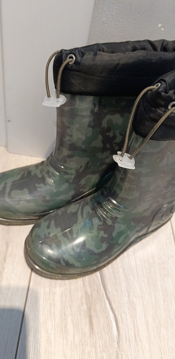Erkek Çocuk Kamuflaj Desenli Kauçuk Bot yağmur botu - Görsel 2