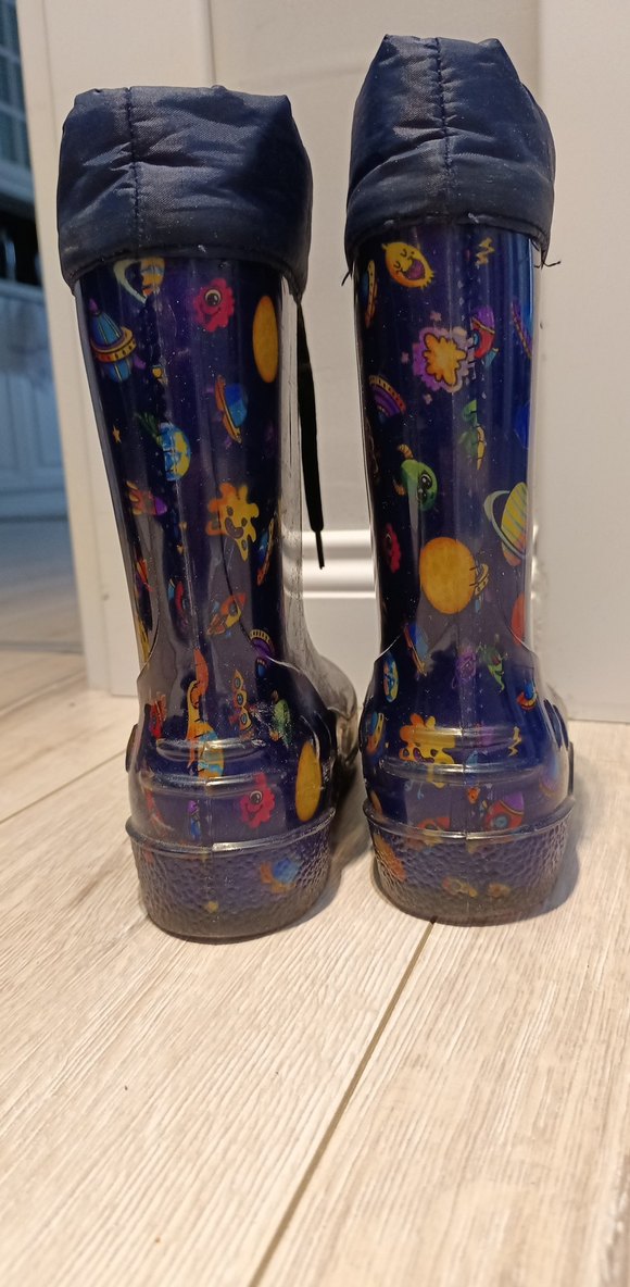 Renkli Desenli Erkek Çocuk Lastik Çizme yağmur cizmesi - Görsel 5