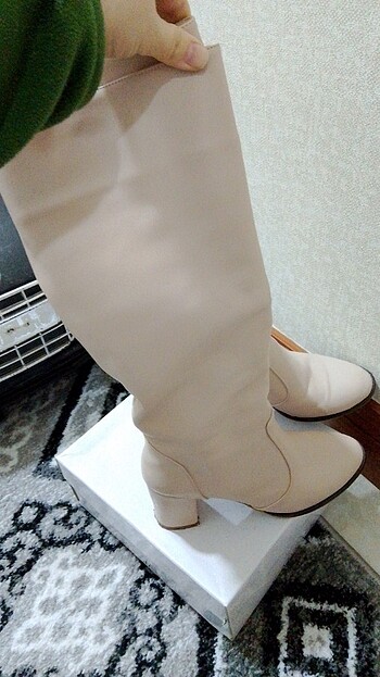 Kadın bej cizme - Görsel 4