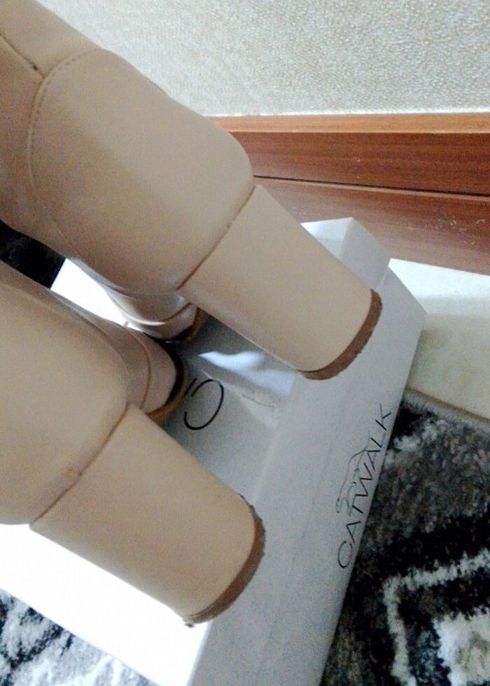 Kadın bej cizme - Görsel 5