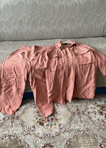Zara Bej Düğmeli Keten Kadın Pantolon