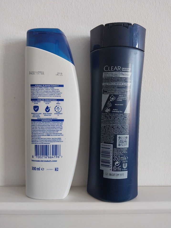 Head & Shoulders 2si1 ve Clear Men Saç Şampuanı - Görsel 2