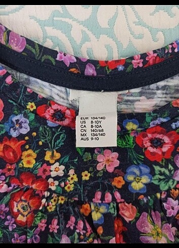 9 Yaş Beden çeşitli Renk Fırfırlı t-shirt