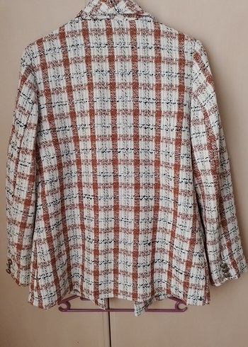 Düğmeli, Regular Fit Kadın Blazer Ceket - Görsel 9