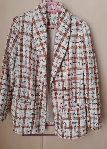 Düğmeli, Regular Fit Kadın Blazer Ceket - Görsel 11