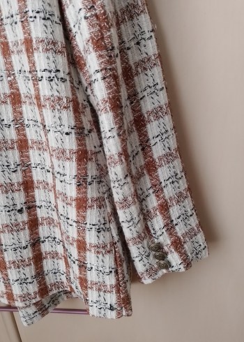 Düğmeli, Regular Fit Kadın Blazer Ceket - Görsel 5