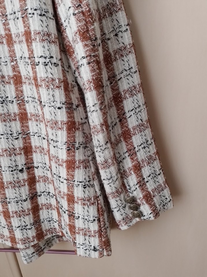 Düğmeli, Regular Fit Kadın Blazer Ceket - Görsel 5