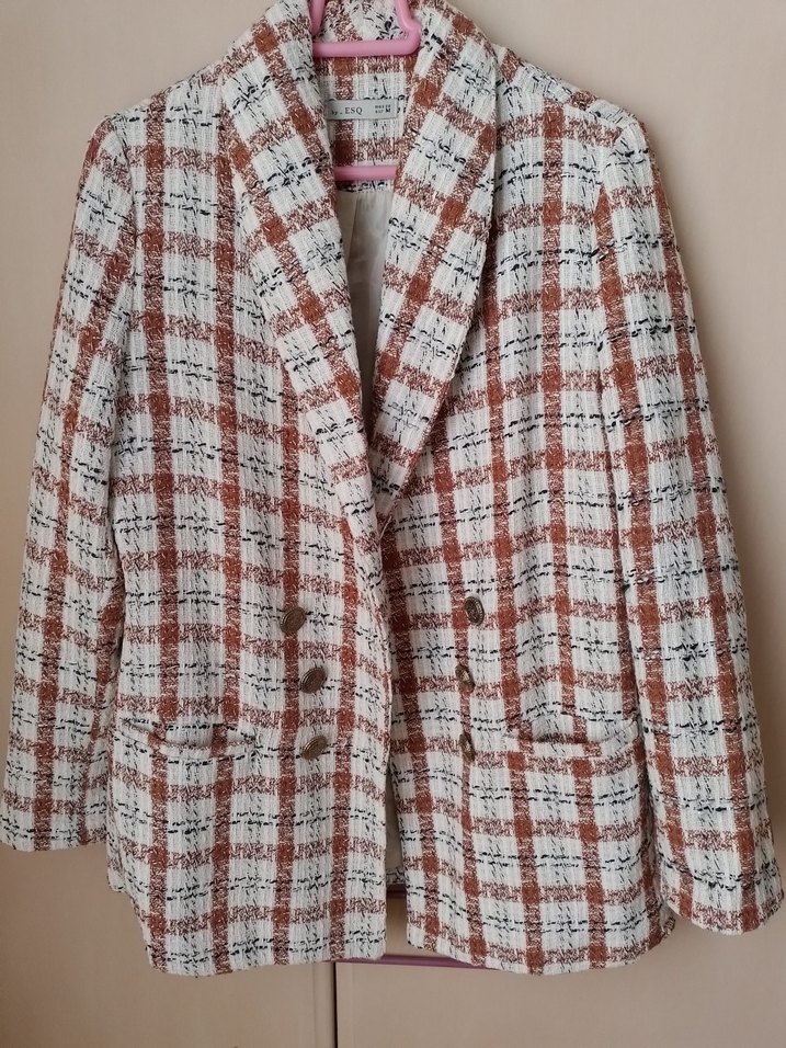 Düğmeli, Regular Fit Kadın Blazer Ceket - Görsel 3