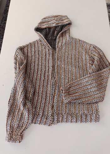 Kapüşonlu Örgü Bohem iki takim - Görsel 15