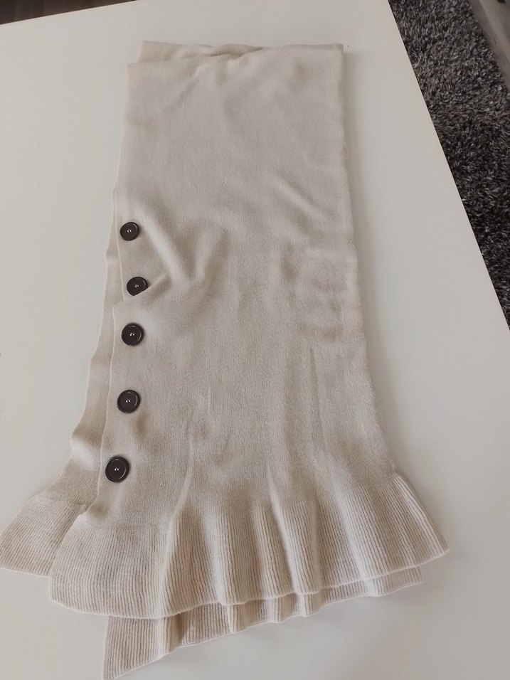 Düğmeli Bej  Triko panco - Görsel 2