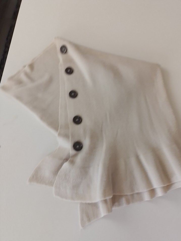 Düğmeli Bej  Triko panco - Görsel 3