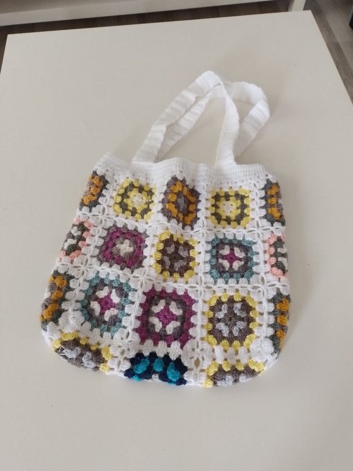 Renkli Örgü Bohem Kol Çantası - Görsel 4